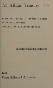 Cover of: An African Treasury: Stories, Poems, Essays etc.