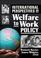 Cover of: International Perspectives on Welfare to Work Policy