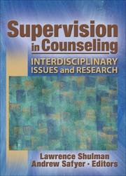 Cover of: Supervision in Counseling: Interdisciplinary Issues And Research