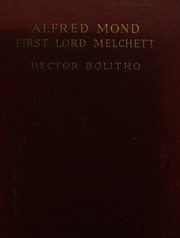 Cover of: Alfred Mond,: First lord Melchett,