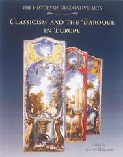 Cover of: Classicism and the Baroque in Europe (History of Decorative Arts)