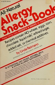 All Natural Allergy Snack Book
