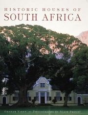 Cover of: Historic houses of South Africa by Graham Viney