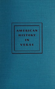 Cover of: American history in verse, for boys and girls