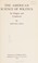 Cover of: The American Science of Politics