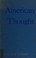 Cover of: American thought