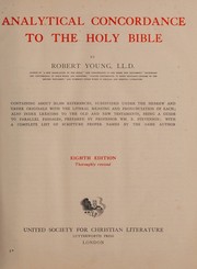 Cover of: Analytical Concordance to the Holy Bible