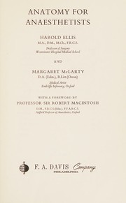 Cover of: Anatomy for anaesthetists