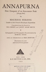 cover of ANNAPURNA 1952 MAURICE HERZOG