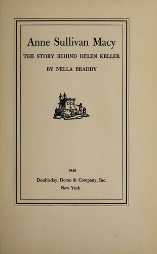 cover of Anne Sullivan Macy