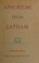 Cover of: Aphorisms from Latham.