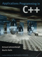 Cover of: Applications Programming in C++