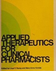 Cover of: Applied therapeutics for clinical pharmacists