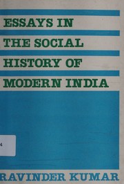 Cover of: Essays in the social history of modern India