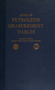 Cover of: ASTM-IP petroleum measurement tables