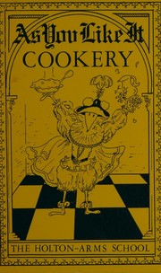Front cover of As you like it cookery by Unknown