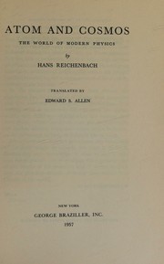 Cover of: Atom And Cosmos