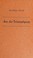 Cover of: Aus der Triumphgasse