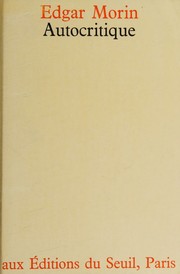 Cover of: Autocritique.