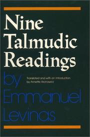 Nine Talmudic readings by Emmanuel Levinas