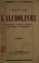 Cover of: L'alcoolisme: problèmes médico-sociaux, problèmes économiques