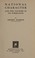 Cover of: National character and the factors in its formation