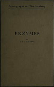 Cover of: Enzymes by J. B. S. Haldane, J. B. S. Haldane