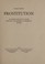 Cover of: Prostitution