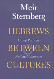 Cover of: Hebrews Between Cultures: Group Portraits and National Literature (Indiana Studies in Biblical Literature)