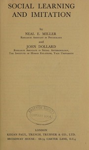 Cover of Social learning and imitation