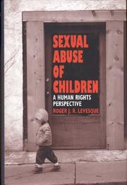 Cover of: Sexual abuse of children by Roger J. R. Levesque