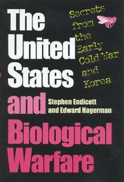 Cover of: The United States and biological warfare by Stephen Lyon Endicott