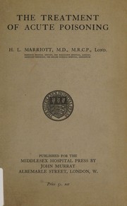Cover of: The treatment of acute poisoning