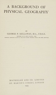 Cover of: A background of physical geography