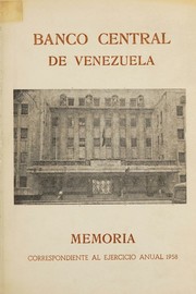 Cover of: Banco Central de Venezuela Memoria: Correspondiente al Ejercicio Anual 1954