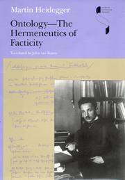 Cover of: Ontology: The Hermeneutics of Facticity (Studies in Continental Thought)
