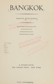 Cover of: Bangkok.