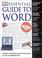 Cover of: Essential Guide to Word