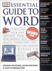 Cover of: DK essential guide to Word