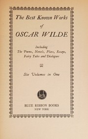 Cover of: The Best Known Works of Oscar Wilde by Oscar Wilde, Oscar Wilde