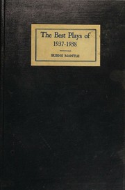 cover of The Best Plays of 1937-38