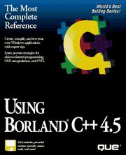 Cover of: Using Borland C++ 4.5