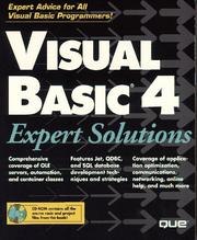 Cover of: Visual Basic 4 Expert Solutions by Steve Potts