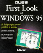 Cover of: Que's first look at Windows 95 by Laura Acklen