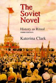 Cover of: The Soviet novel by Katerina Clark