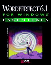 Cover of: WordPerfect 6.1 for Windows essentials | Linda Hefferin