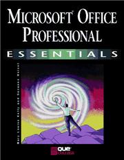 Cover of: Microsoft Office professional essentials