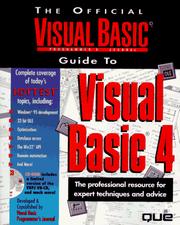 Cover of: The official Visual Basic programmer's journal guide to Visual Basic 4 by Roger Jennings