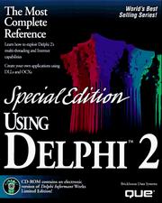 Cover of: Using Delphi 2: Special (Using ... (Que))