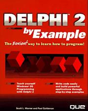 Cover of: Delphi 2.0 by example by Scott L. Warner